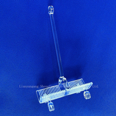 Custom High Light Transmittance High Purity Full Transparent Slotted Quartz Rod Barco de Quartz
