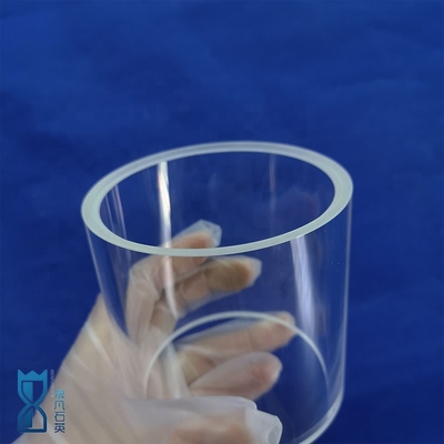 Forno de tubos de vidro transparente polido de alta pureza personalizado