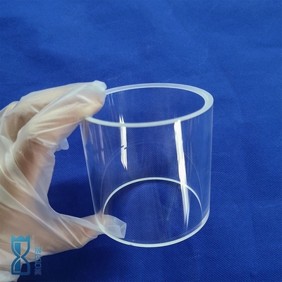 Forno de tubos de vidro transparente polido de alta pureza personalizado