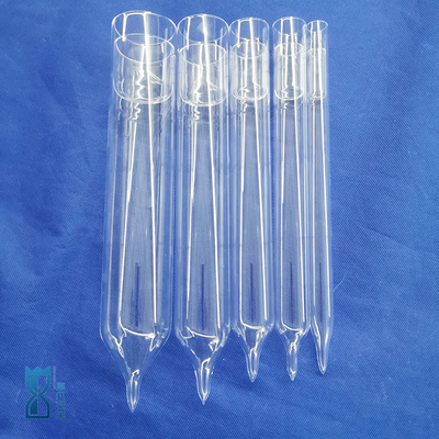 Resistência à corrosão a altas temperaturas Fábrica de laboratório industrial de quartzo de fundo redondo tubo de ensaio plano