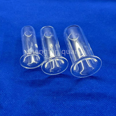 Tubos de ensaio de quartzo de alta pureza transparentes resistentes a ácidos e álcalis