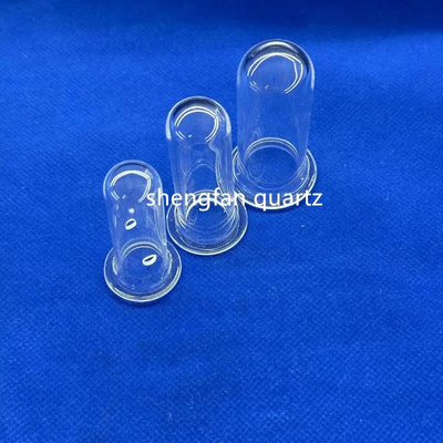 Tubos de ensaio de quartzo de alta pureza transparentes resistentes a ácidos e álcalis