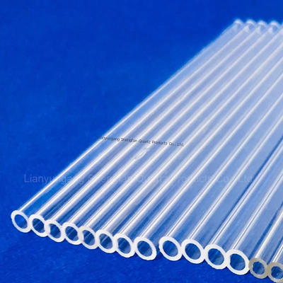 Tubo de Vidro de Quartzo Durável e Resistente à Corrosão para Indústrias Químicas e Petroquímicas