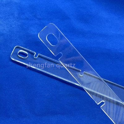 Ultravioleta personalizada resistente ao calor fundido Sílica Quartz Placa de vidro Quartz transparente Substrato de vidro Quartz Placa perfurada