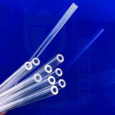 Fábrica de tubos de quartzo transparentes de alta temperatura fornecedor vidro de tubos de quartzo transparente com fabricante profissional