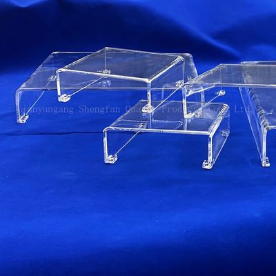 Tela de Petri de vidro de quartzo transparente e quadrado de laboratório