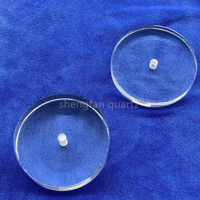 Personalização Chapa de vidro de sílica fundida transparente Chapa de vidro de quartzo UV para lâmpada LED UVC