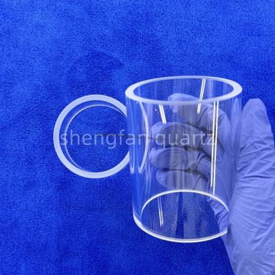 Tubo de vidro de quartzo de alta pureza SiO2 99,99% com ponto de recozimento de 1180°C e ponto de tensão de 1100°C para uso industrial