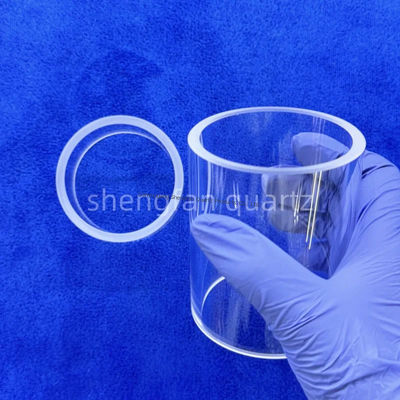 Tubos de vidro de quartzo fundido de alta pureza SIO2 99,99% personalizáveis com resistência ao calor até 1200 °C