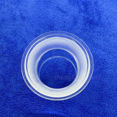 Tubo de flange de quartzo de alta temperatura de alta pureza