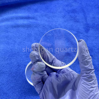 Folha de vidro de quartzo de sílica fundida resistente a altas temperaturas transparente