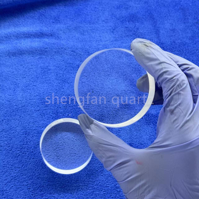 Folha de vidro de quartzo de sílica fundida resistente a altas temperaturas transparente