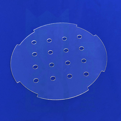 99.99% Placa de Quartzo de Alta Pureza Laser Grooving Fused Silica Quartzo Vidro Janela Quartzo Chapa de Vidro