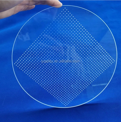 99.99% Placa de Quartzo de Alta Pureza Laser Grooving Fused Silica Quartzo Vidro Janela Quartzo Chapa de Vidro