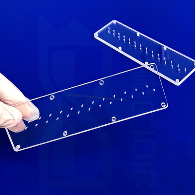Placa de Vidro de Quartzo Personalizada 0,5-100mm para Aplicações Ópticas em Semicondutores