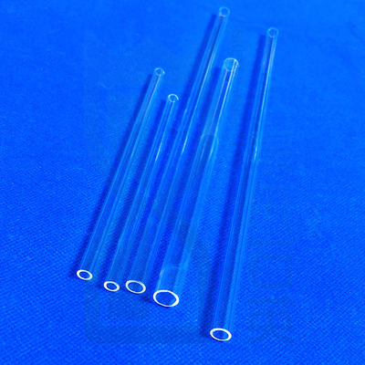Gráfico Transparente Tubos de Quartzo Gerador de Ozono Grande Diâmetro Resistente ao Calor