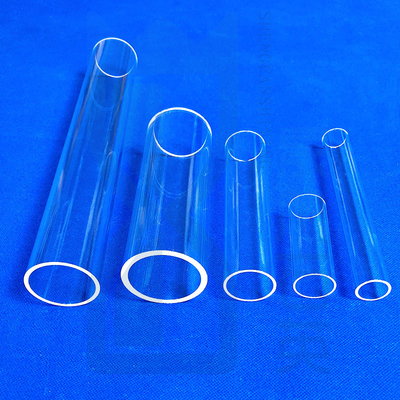 Gráfico Transparente Tubos de Quartzo Gerador de Ozono Grande Diâmetro Resistente ao Calor