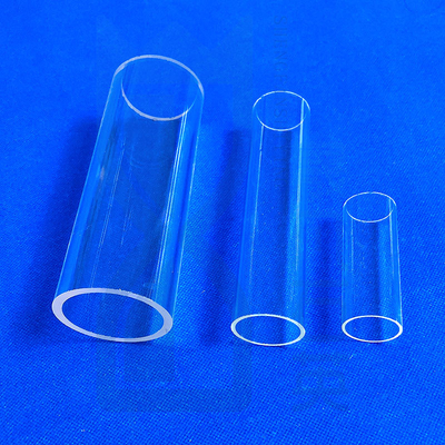 Gráfico Transparente Tubos de Quartzo Gerador de Ozono Grande Diâmetro Resistente ao Calor