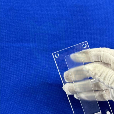 Machining CNC de Quartz Punching e grooving folha de alta precisão de alta temperatura