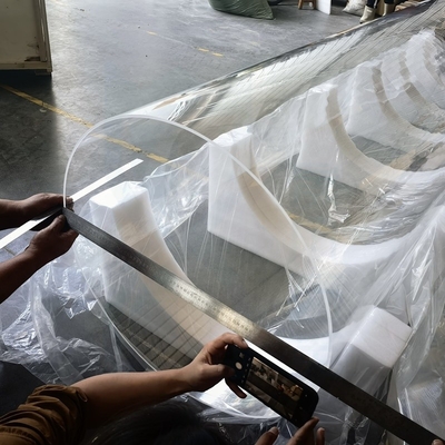 Gráfico Gerador de Ozono Transparente Tubo de vidro de quartzo de grande diâmetro Resistente ao calor