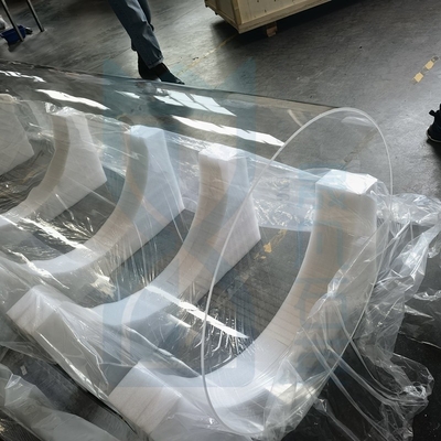 Gráfico Gerador de Ozono Transparente Tubo de vidro de quartzo de grande diâmetro Resistente ao calor