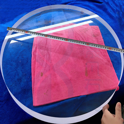 Alta transmissão de luz Grande diâmetro Disco de vidro de quartzo Transparente Quartzo folha de vidro personalizado