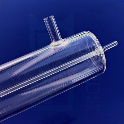 Instrumento de quartzo personalizado para laboratório recipiente de quartzo tubo de ensaio de quartzo
