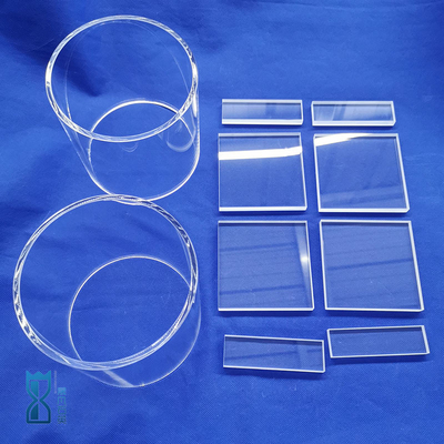 Janela óptica resistente à corrosão a altas temperaturas Quartz da folha penetra Quartz fundido ultravioleta
