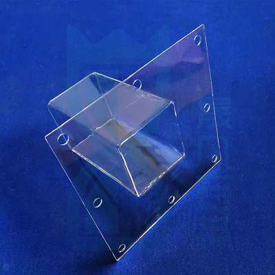Folha de vidro de quartzo resistente a altas temperaturas para punção em aplicações fotovoltaicas de semicondutores