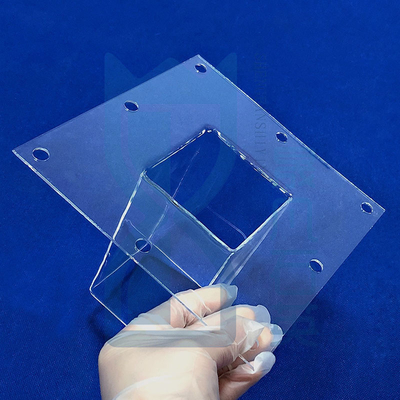 Folha de vidro de quartzo resistente a altas temperaturas para punção em aplicações fotovoltaicas de semicondutores