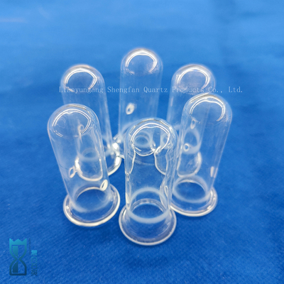 Resistente ao calor Vidros de laboratório personalizados Transparente Tubo de perfuração de vidro de quartzo Tubo de ensaio de quartzo