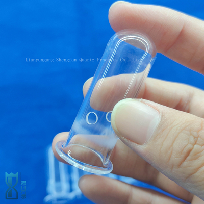 Resistente ao calor Vidros de laboratório personalizados Transparente Tubo de perfuração de vidro de quartzo Tubo de ensaio de quartzo