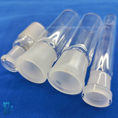 cilindro de vidro personalizado de um lado selado tubo de teste de quartzo de vidro tubo de laboratório de vidro