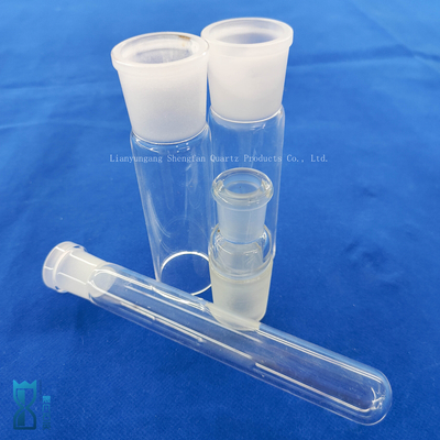 cilindro de vidro personalizado de um lado selado tubo de teste de quartzo de vidro tubo de laboratório de vidro