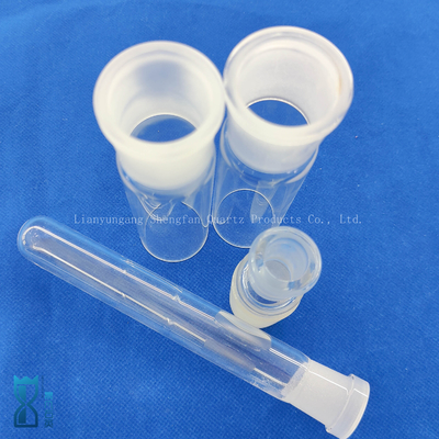 cilindro de vidro personalizado de um lado selado tubo de teste de quartzo de vidro tubo de laboratório de vidro