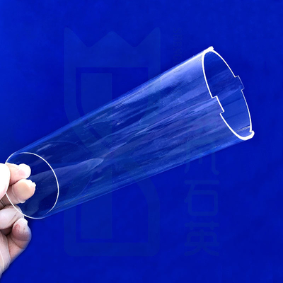 Resistente à corrosão a altas temperaturas Quartz de alta permeabilidade Tubo de vidro Quartz fundido