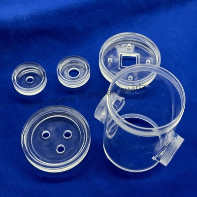 Fábrica Custom Corrosão resistente a altas temperaturas Transparente Quartz Thread Pipe Quartz Glass Pipe