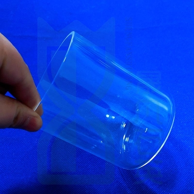 Tubos de ensaio de fundo plano de vidro de quartzo resistentes à corrosão a altas temperaturas