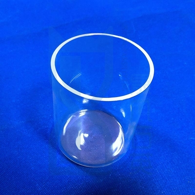 Tubos de ensaio de fundo plano de vidro de quartzo resistentes à corrosão a altas temperaturas