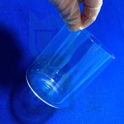 Tubos de ensaio de fundo plano de vidro de quartzo resistentes à corrosão a altas temperaturas