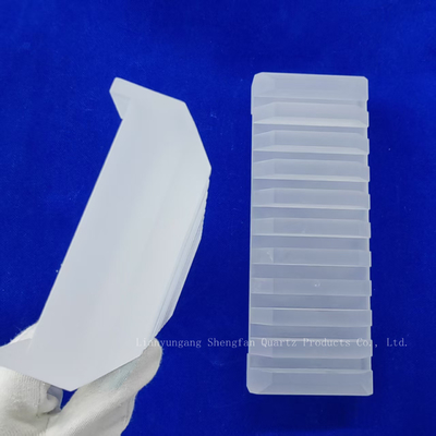 Large Size Quartz Bloco de Isolamento Groove Arca de Limpeza Factory Custom resistente à corrosão Alto desempenho