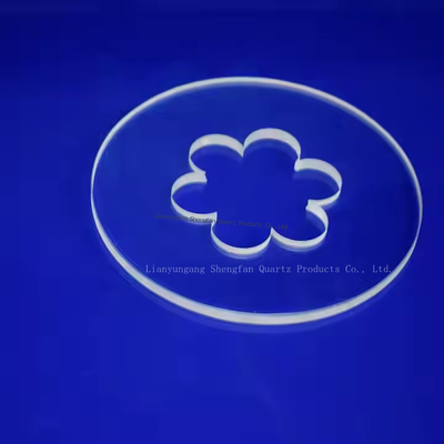 Placa de Vidro de Quartzo Personalizada 0,5-100mm para Aplicações Ópticas em Semicondutores