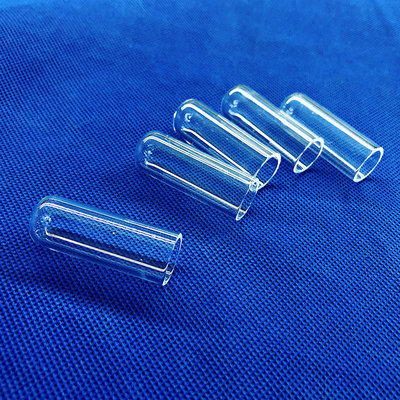 Tubos de ensaio de quartzo de fundo redondo e transparente personalizados para laboratório