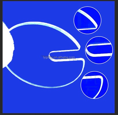 Alta transparência 99,99% de pureza Placa de vidro de quartzo com 1100°C de temperatura de trabalho