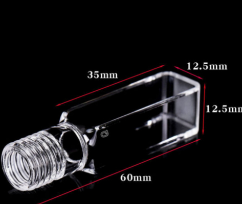 Cuvete de quartzo ultravioleta 5mL/10mL 100% livre de bolhas compatível com espectrofotômetros UV-Vis