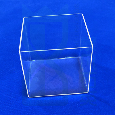 Containers de quartzo resistentes à corrosão a altas temperaturas de fábrica cilindros quadrados de quartzo com núcleos de areia de quartzo para laboratórios