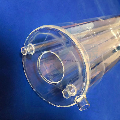 Frasco de vidro de quartzo de sílica fundido personalizado com articulação