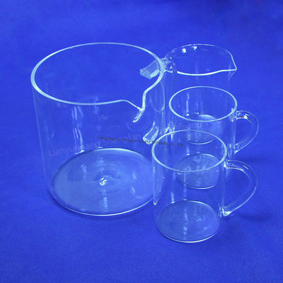 Factory Customized  Quartz Beaker With Three-Corner Conical Philips