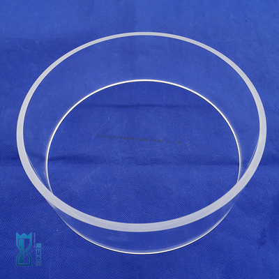 Resistente à corrosão Anel de cristal de quartzo Dureza Morse 6.5 Para máquina CVD
