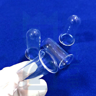 Tubos de ensaio de quartzo de fundo redondo e transparente personalizados para laboratório Tubos de ensaio de quartzo experimentais redondos e redondos personalizados, adequados para uso em laboratório